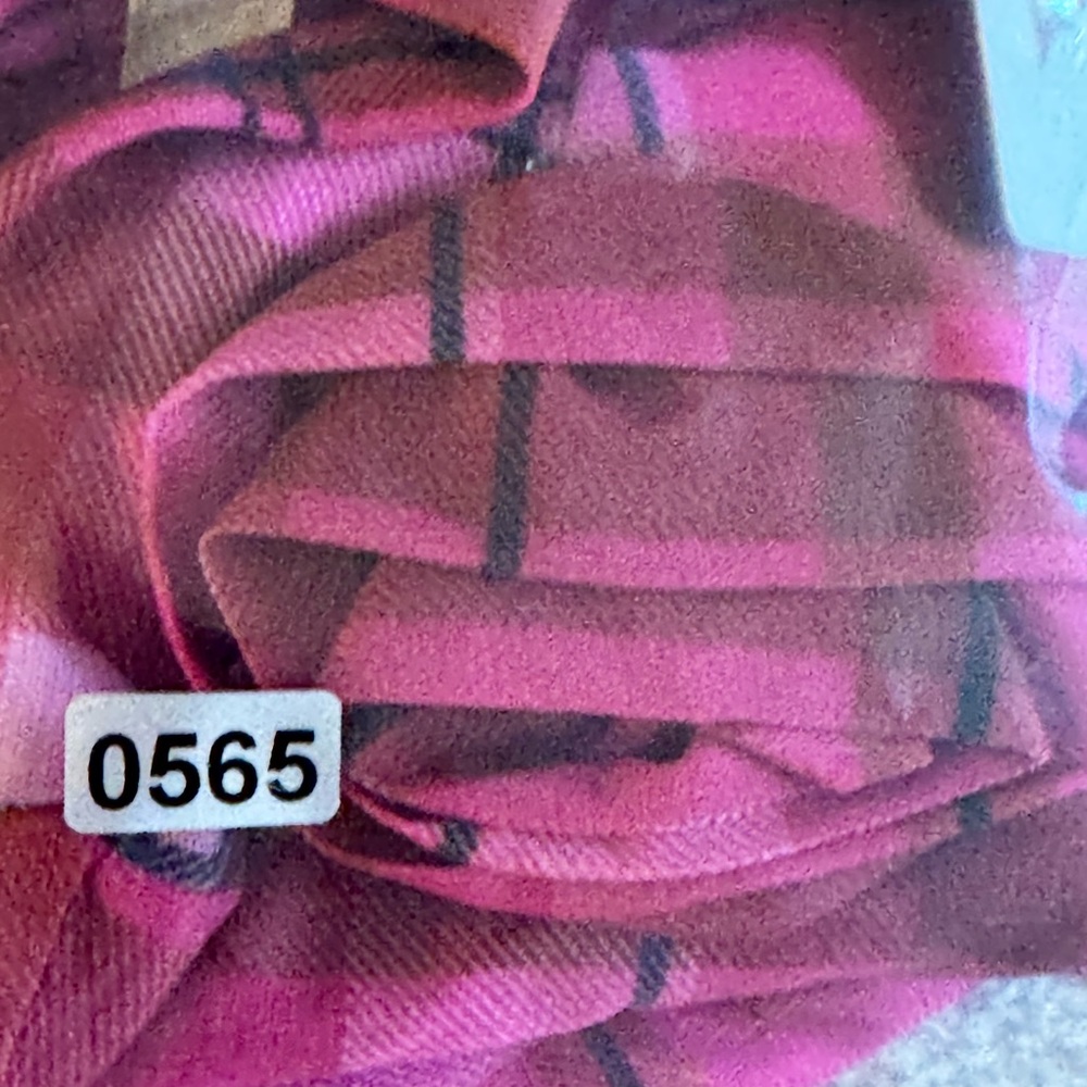 Chelsea and Violet Top Womens Sz XL plaid mesh chiffon cheer mock turtleneck New - Picture 10 of 13